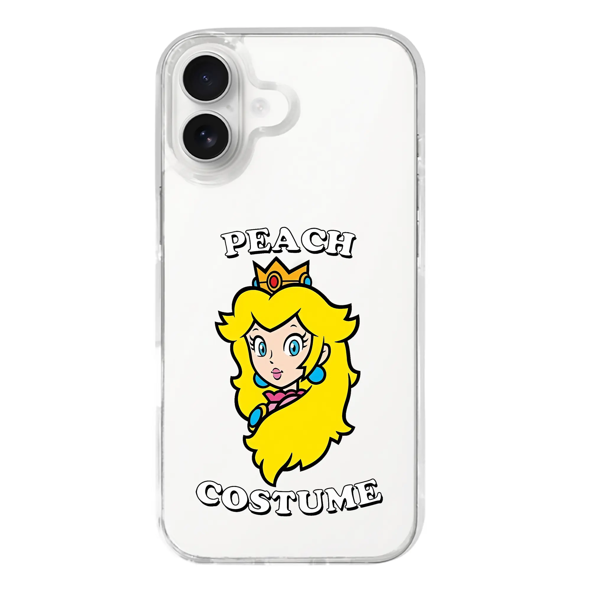 マリオ グッズ ピーチ姫 - iPhone 17シリーズ 透明スマホケース – 薄型・耐衝撃・精密フィット保護カバー